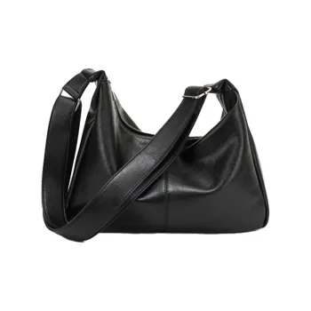BETTERSAY Synthetic Leather Crossbody Bag, Shoulder Bag Large Size Women's Black/Coffee