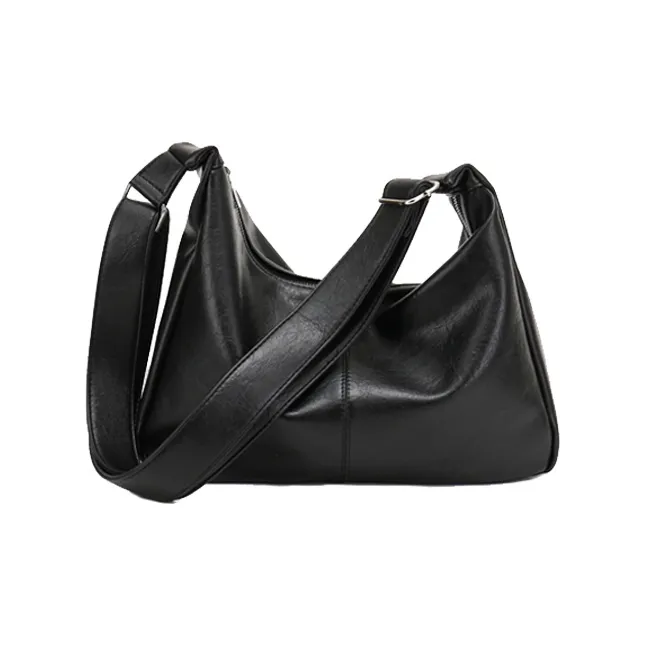 BETTERSAY Synthetic Leather Crossbody Bag, Shoulder Bag Large Size Women's Black/Coffee-0