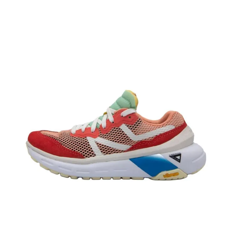 Vibram x BRANDBLACK Support Lightweight Low-Top Running Shoes Women's Red-0
