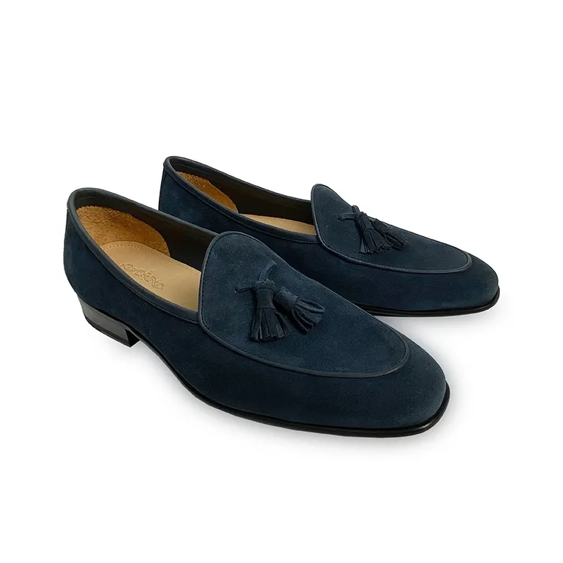 ANTONIO BAREZZI 2024 Summer Men's New Arrival Yuppie Style Pre-Cow Leather Belgian Loafers-11