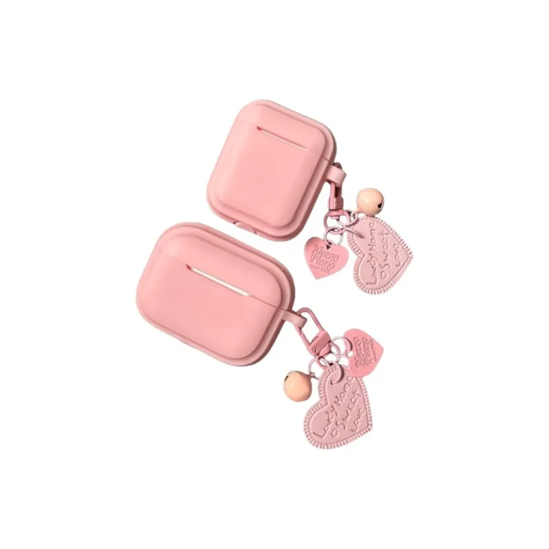 COORUBA Compatible With AirPods Pro AirPods 3 AirPods Pink Silicone Soft Shell Protective Case Headphone Cases-1