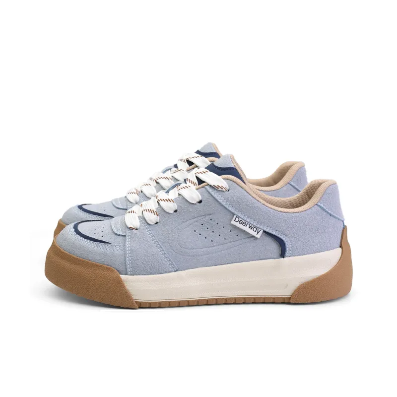 DEERWAY Cushioning Coverage Height Increasing Wear-Resistant Lightweight Breathable Low-Top Skateboard Shoes Women's-1