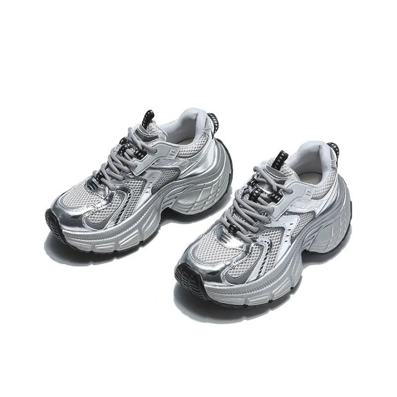 BDED Breathable Height Increasing Low-Top Chunky Sneakers Women's-2