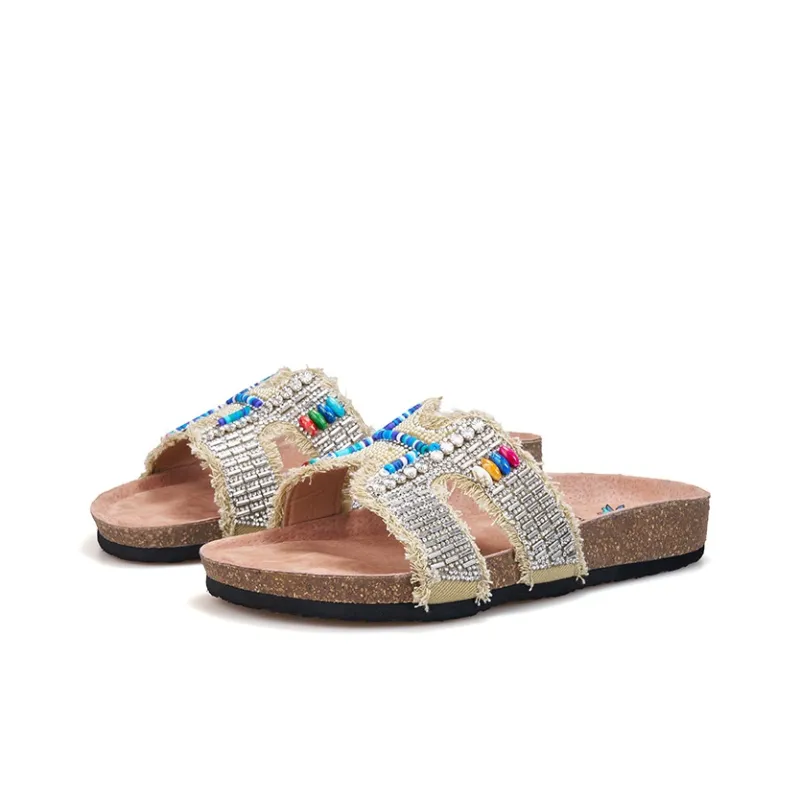 Joy&Mario Slip Resistant Slide Slippers Women's-9