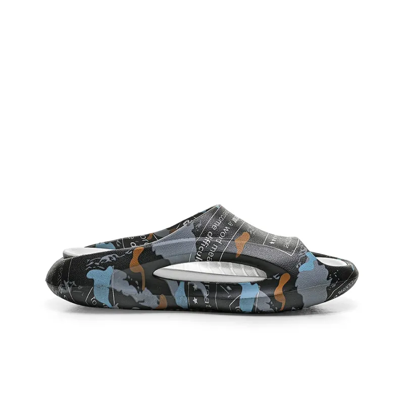 WARRIOR Slide Slippers Men Black/White/Orange-2
