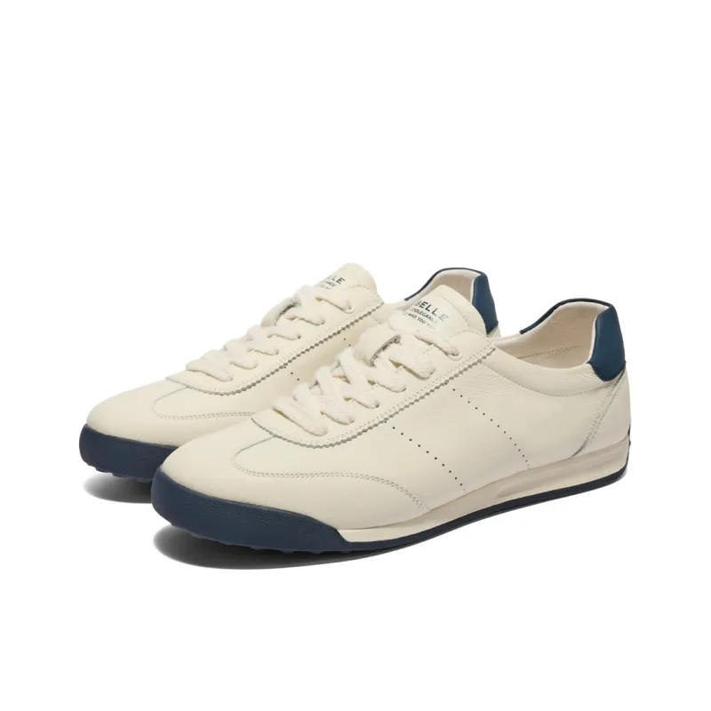 BELLE Anti-Slip And Wear-Resistant Lightweight Low-Top Casual Shoes Men's White Blue-4