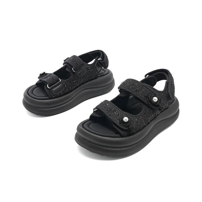 EBLAN Beach Sandals Women's Black-2
