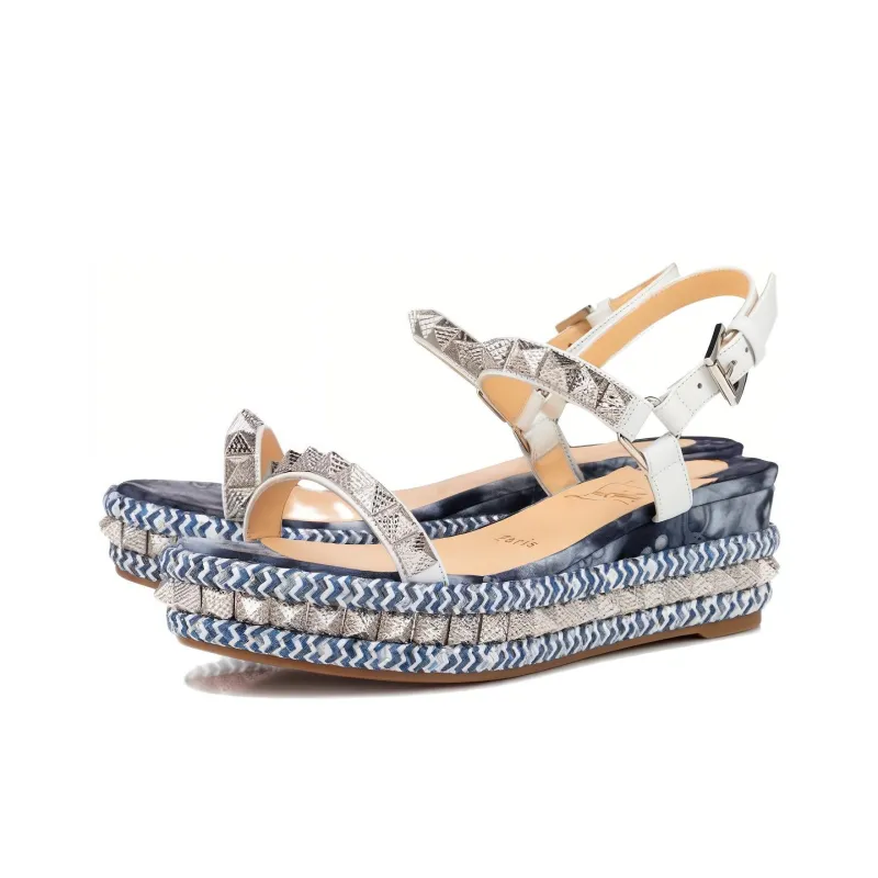 CL Pyraclou Fashion Sandal Women's Denim Blue-2