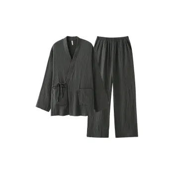 Dream Heart Pajama Set Men's Dark Gray