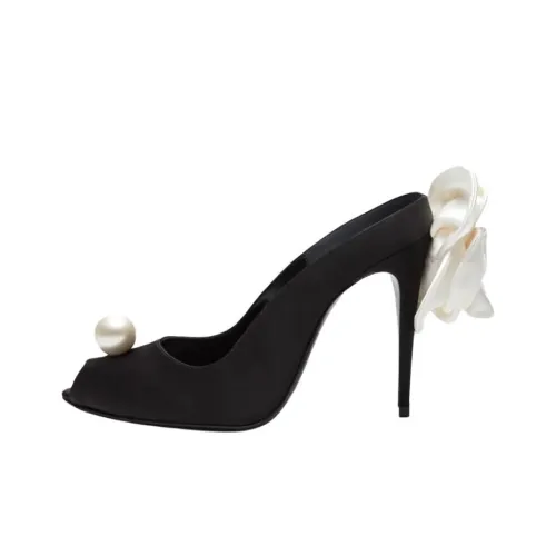 Magda Butrym 105mm Floral-appliqué Satin Mules Women's