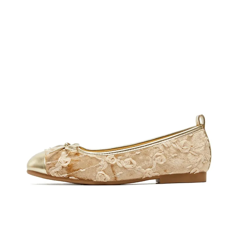 GNSJ Casual Single Shoes Women's Champagne-3