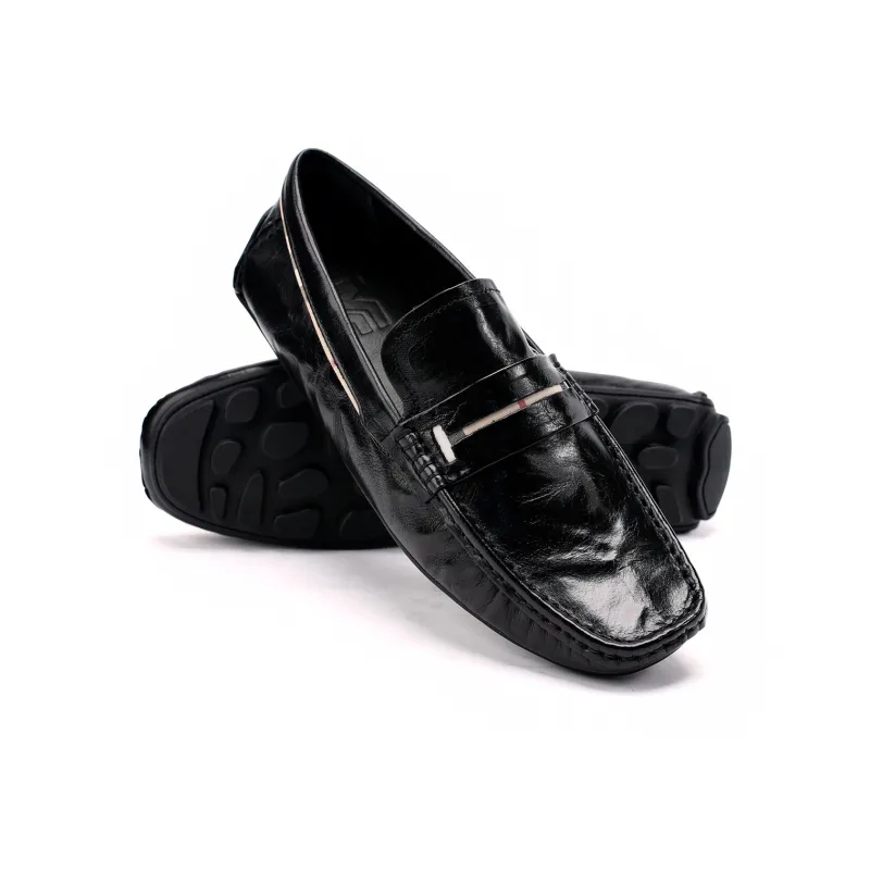 Brounvanm Gommino Loafers Men Black-2