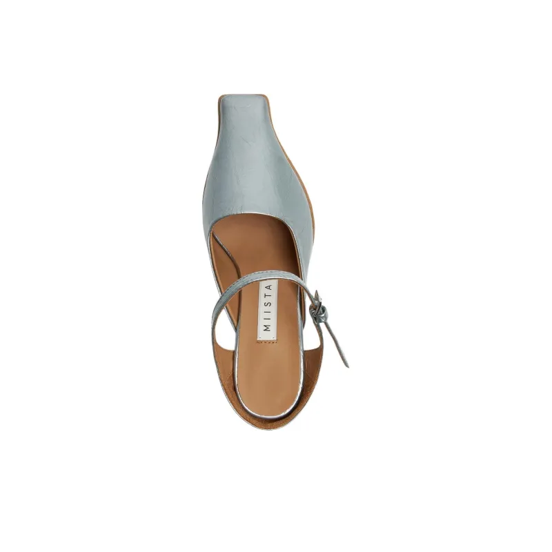 MIISTA Slip-Resistant Wrap-toe Slippers Women's Blue-3