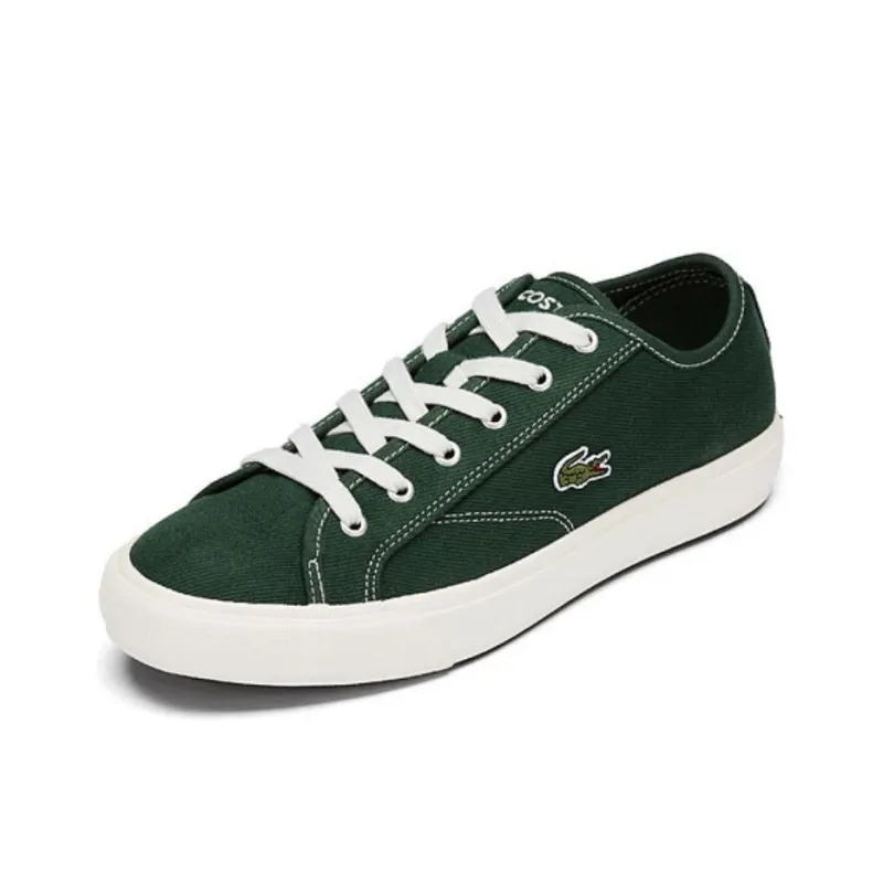 LACOSTE Low Top Canvas Shoes Men's Green-1