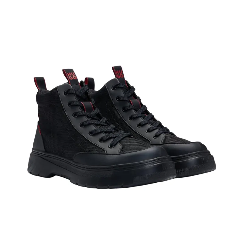 HUGO BOSS High Top Casual Shoes Men's Black-2
