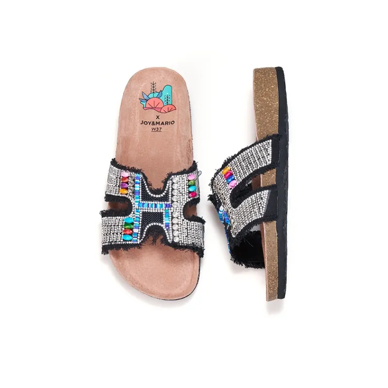 Joy&Mario Slip Resistant Slide Slippers Women's-3