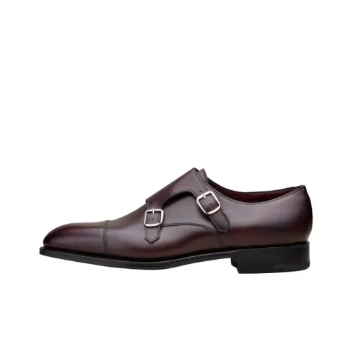 Edward Green Dress Shoes Men Low-Top Dark Brown