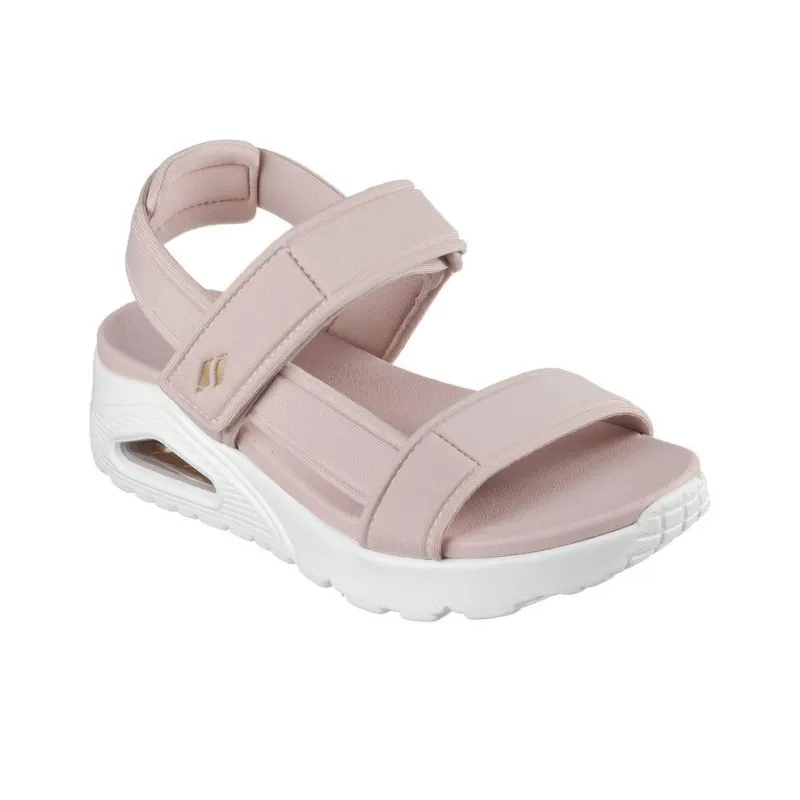 Skechers Uno Beach Sandals Women's Pink White-3