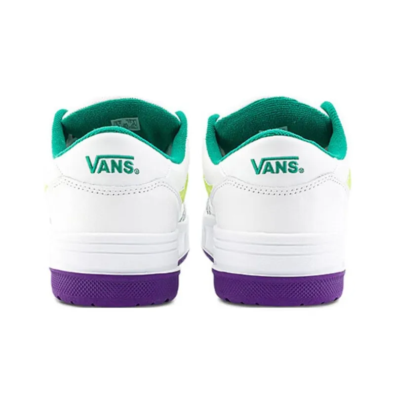 Vans HYLANE Anti-Slip Wear-Resistant Low-Top Skateboard Shoes Unisex White Green-4