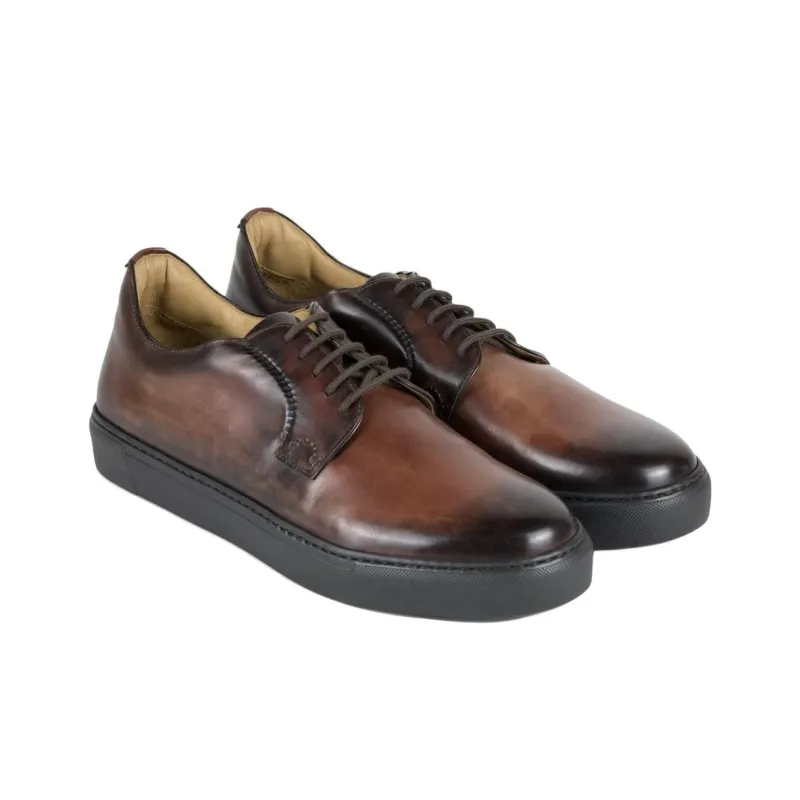 SPERNANZONI Cancelliere Low-Top Skateboard Shoes Men's Red Brown-2