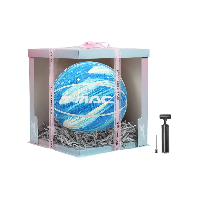 T-Mac Maddie Constellation Star Collection PU Basketball Blue White Size 7 Training Unisex-8