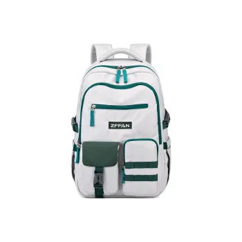 ZUOFEIFAN Nylon Backpacks Unisex Gray Green/Gray Purple