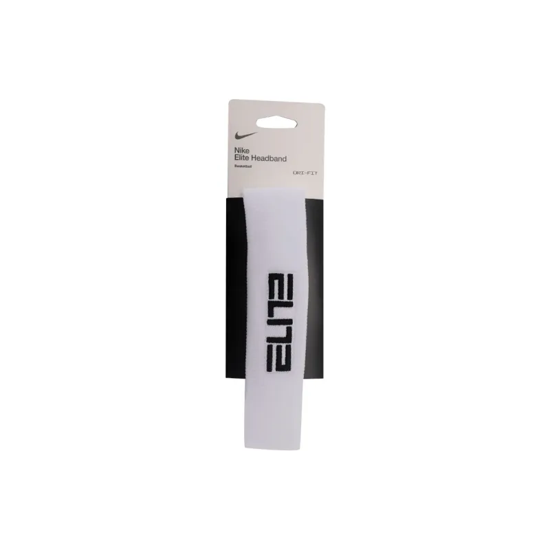 Nike Sweatbands Elastic Moisture Wicking Sweatband 1 Pack White Unisex-1