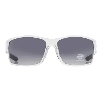 Harley Davidson Plastic Square Sunglasses Men's Transparent