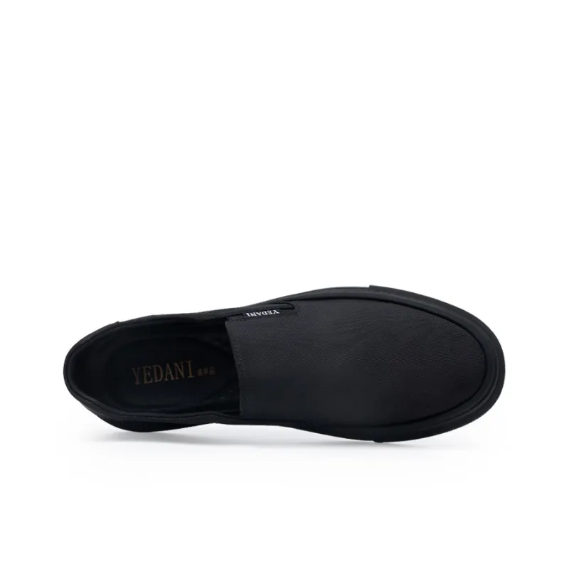 YEDANI Skateboard Shoes Men Low Top Black-2