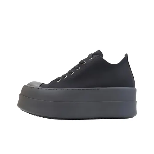 Rick Owens DRKSHDW Skateboard Shoes Men Low-Top Black