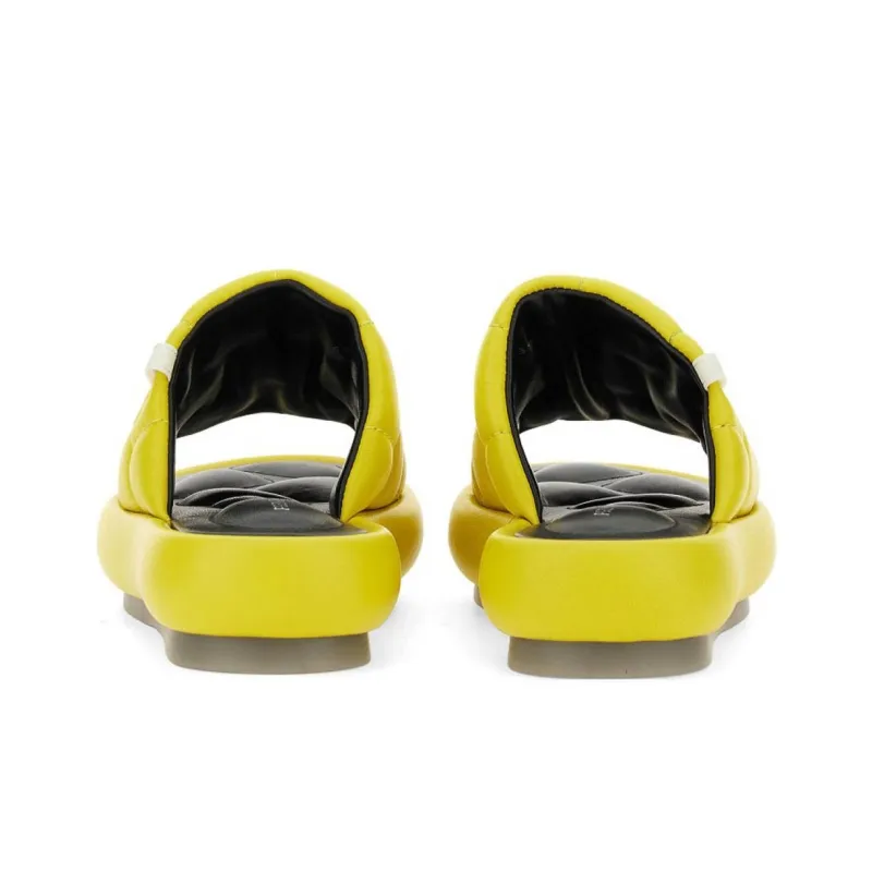 PREMIATA Slip Resistant Abrasion Resistant Slide Slippers Women's Yellow-3