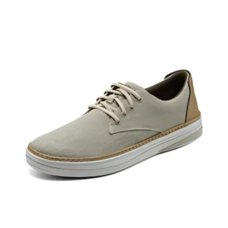 Skechers Anti Slip Wear Resistant Low Top Casual Shoes Men's Khaki-2