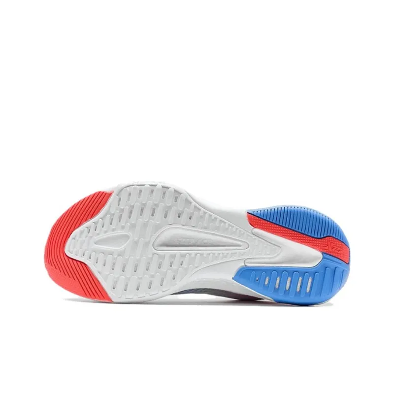 XTEP Cushioning Rebound Low Top Running Shoes Women's White Red Blue-4