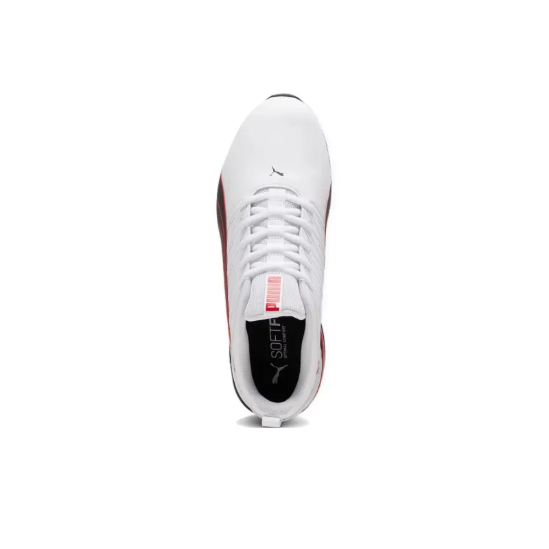 PUMA Voltaic Evo Anti Slip Wear Resistant Low Top Running Shoes Unisex White Black Red-3