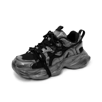 VAEL Cushioning Anti-Slip Wear-Resistant Breathable Lightweight Height Increasing Low-Top Chunky Sneakers Unisex