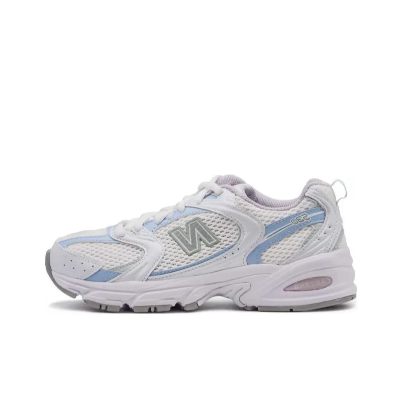 New Balance 530 White Light Chrome Blue Clay Ash-0