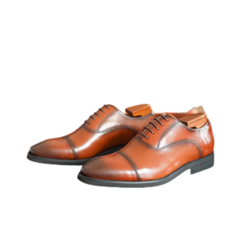 Help Dress Shoes Men Low Top Black, Brown-5