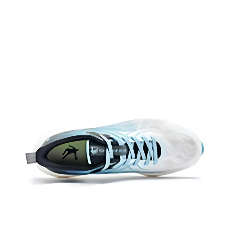 QIAODAN Wear Resistant Slip Resistant Low Top Casual Running Shoes Men's White Blue-3