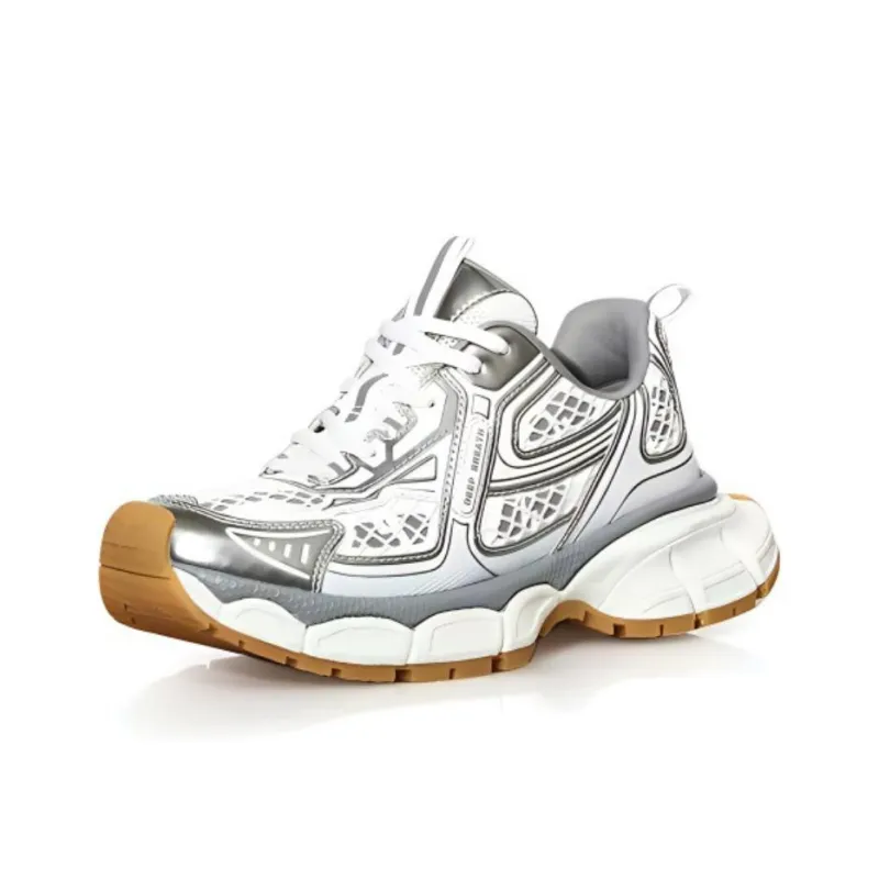 Brother Is Really Good Cushioning Breathable Low-Top Chunky Sneakers Women's-0