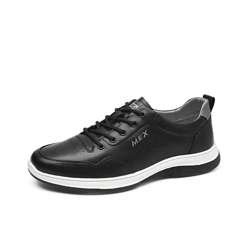 MEXICAN Men's Casual Shoes Men Low Top Black, White