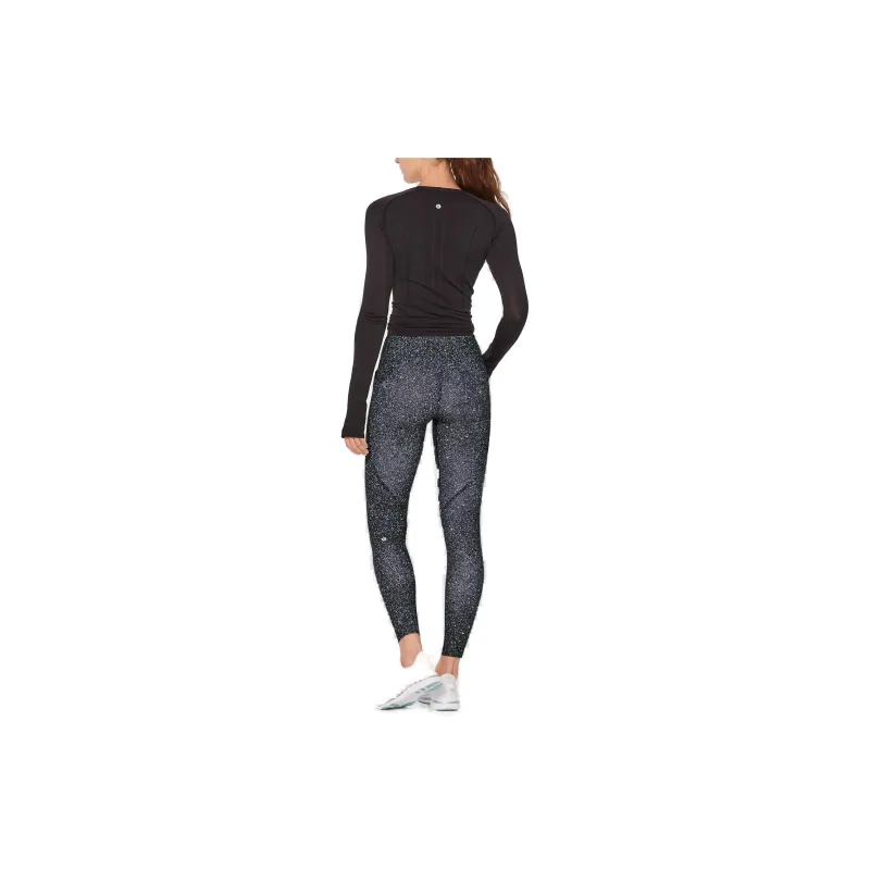 Lululemon Lead The Pack No Reflective Athletic Trousers Women's White Black Multicolor-1