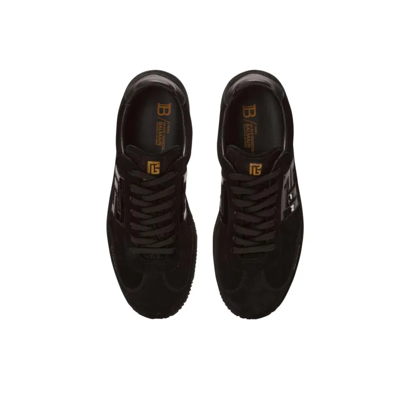 BALMAIN Swan Lace Up Sneakers-3