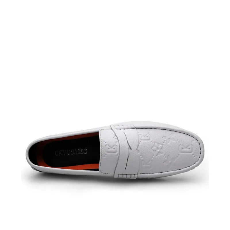 CKVUSAMG Beanie Shoes Men's White-3