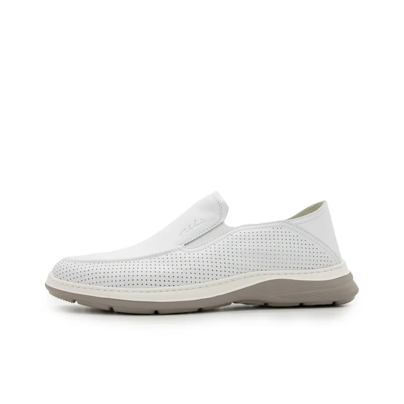 Satchi Casual Slip on Loafers Men's White-0