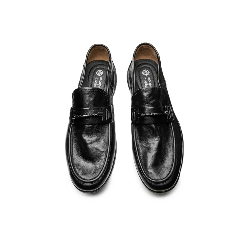 LEYGMENLG Loafers Men Black/Red Coffee-4