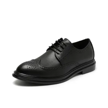 Beidouniao Dress Shoes Men Low Top Black, Brown
