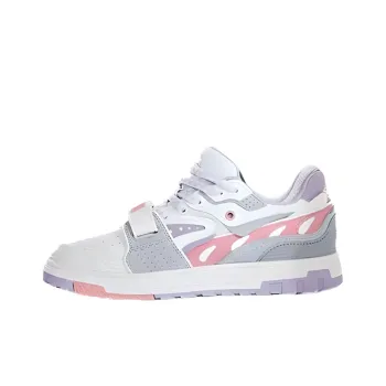 Kappa Slip Resistant, Abrasion Resistant, Lightweight Low Top Skateboard Shoes Women's White Pink