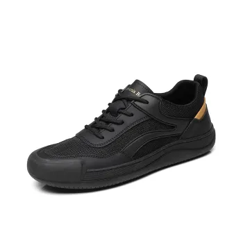 OCEANIA ROO Slip Resistant, Abrasion Resistant, Breathable Low Top Skateboard Shoes Men's Black