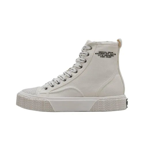 MARC JACOBS Canvas Shoes Unisex High-Top White