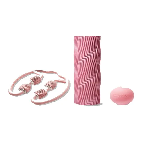 Keep Yoga Stretchers Lumbar Spine Neck Legs TPE Unisex Blue Pink-4